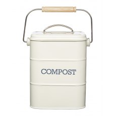 Living Nostalgia Compost Bin 3L Cream