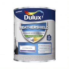 Dulux Weathershield Satin Pure Brilliant White 750ml