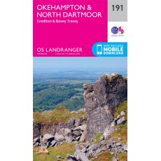 OS Landranger 191 Okehampton & North Dartmoor