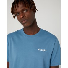 Wrangler Sign Off Tshirt Blue