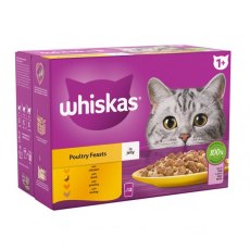 Whiskas 1+ Poultry Feasts In Jelly 12 x 85g