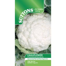 Suttons Cauliflower F1 Successional Harvest Mix Seeds