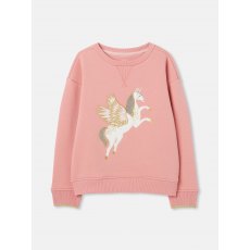 Joules Mackenzie Kids Sweatshirt Pink Blush Size 6