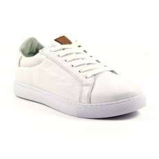 Lazy Dogz Piper Leather Trainer White