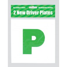 Green Magentic P Plates 2 Pack