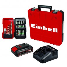 Einhell PXC 18v Combi Drill Set 22 Piece With Battery 2.5ah