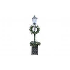 Christmas Lamp Post Wreath & Planter 150cm