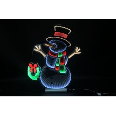 Infinity Light Snowman With Base 60cm