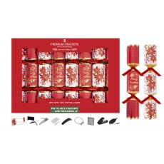 Harvey & Mason Christmas Cracker Red Poinsettia 8 Pack