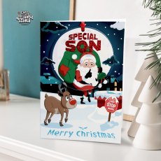 Personalised Bauble Christmas Card Special Son