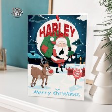 Personalised Bauble Christmas Card H