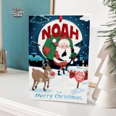 Personalised Bauble Christmas Card N