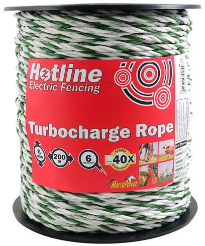 Hotline Green/White Turbocharge Rope 200m