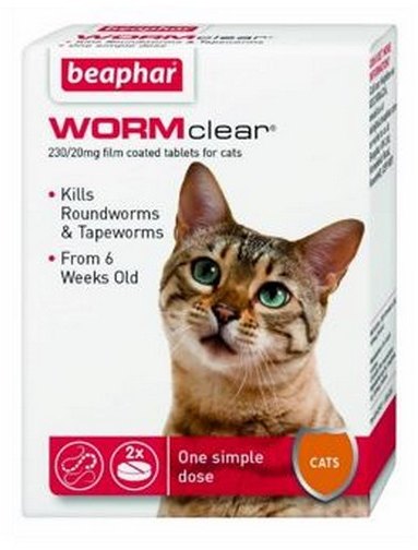 Beaphar Beaphar Cat & Kittens Wormclear Tablets 2 Pack