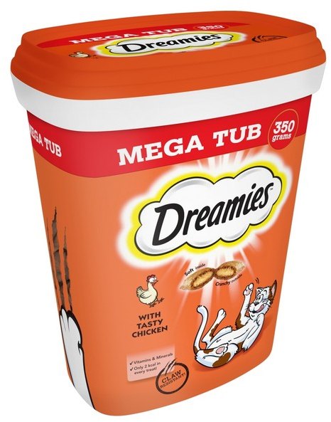 Dreamies Dreamies Mega Tub Chicken 350g