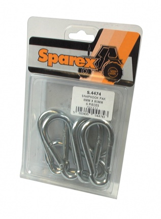 Sparex Snaphook 8Mm Pack 6