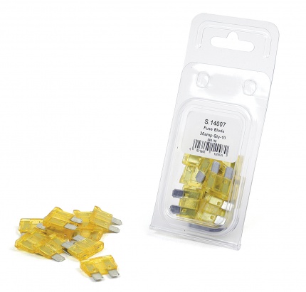 Sparex Fuse Blade 15 Amp 10 Pack Yellow