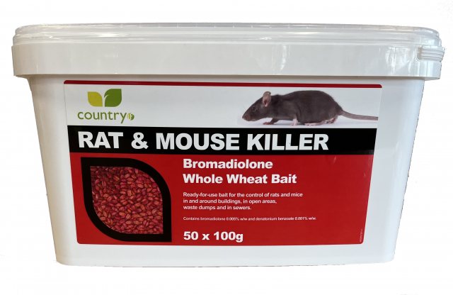 Country UF Bromadiolone Whole Wheat Bait 100g 50 Pack