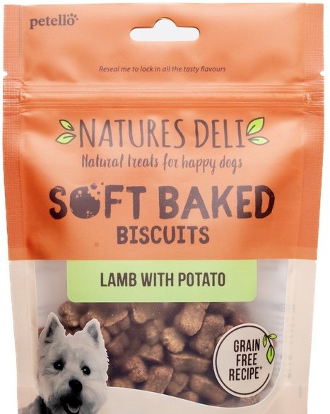 Natures Deli Soft Baked Biscuits Lamb & Potato 100g