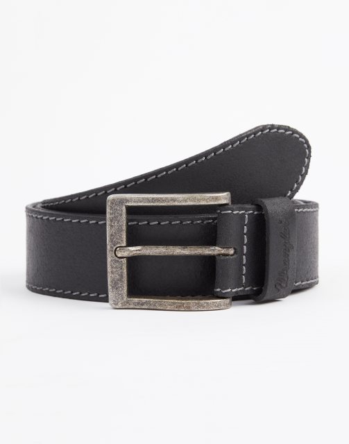 Wrangler Wrangler Leather Belt Black