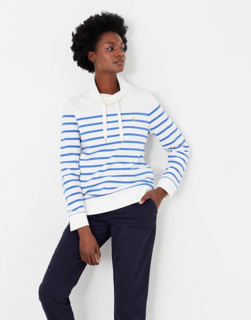 Joules Joules Kinsley Blue Striped Sweatshirt Size 12