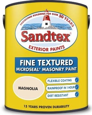 Sandtex Sandtex Textured Masonry Paint 5L Magnolia