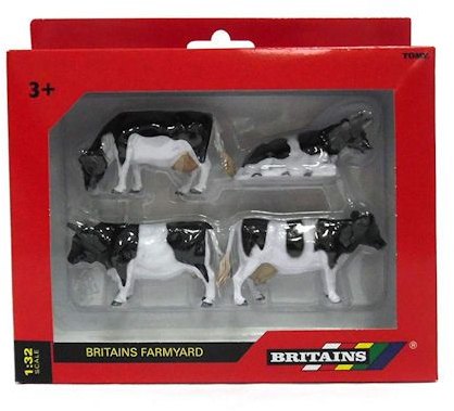 Friesian Cattle Toy 4 Pack
