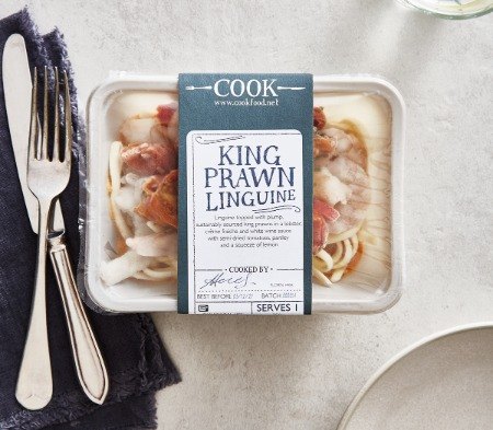 Cook King Prawn Linguine Frozen Meal
