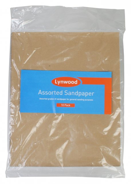 Lynwood Lynwood Assorted Sandpaper 10 Pack