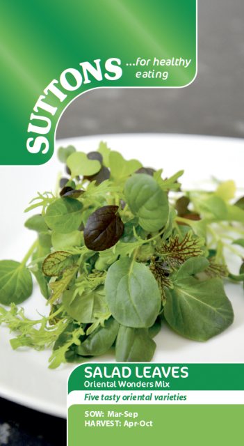SUTTONS Suttons Salad Leaves Oriental Wonders Mix Seeds