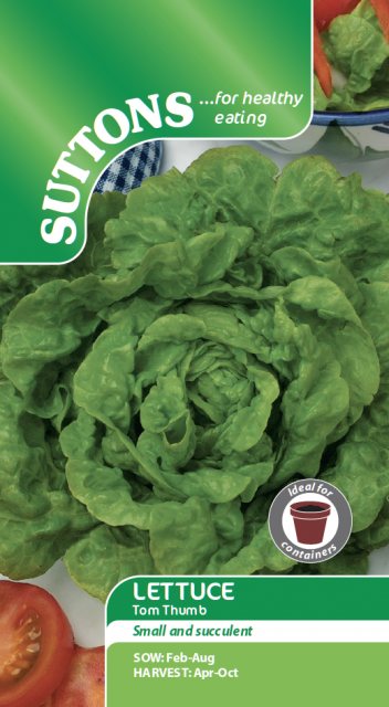 SUTTONS Suttons Lettuce Tom Thumb Seeds