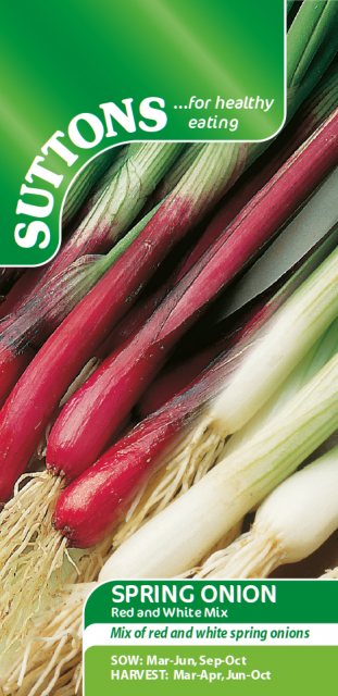 SUTTONS Spring Onion Red & White Mix Seeds
