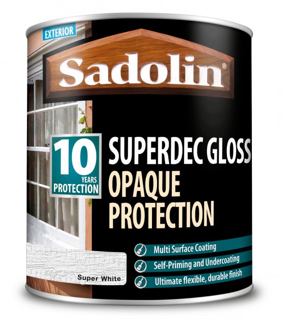 SADOLIN Sadolin Superdec Opaque Wood Protection Gloss White