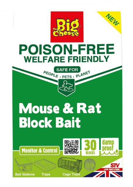 Big Cheese The Big Cheese Poison Free Block Bait 30 Pack