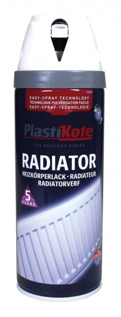 PlastiKote Plastikote Twist & Spray Radiator Aerosol White 400ml
