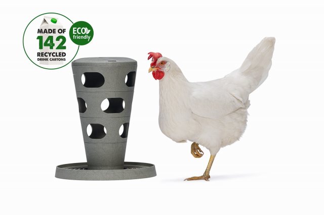 Beeztees Beeztees Poultry Feed Tower Grey