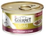 Gorumet Gold Chicken & Liver Chunks In Gravy 85g
