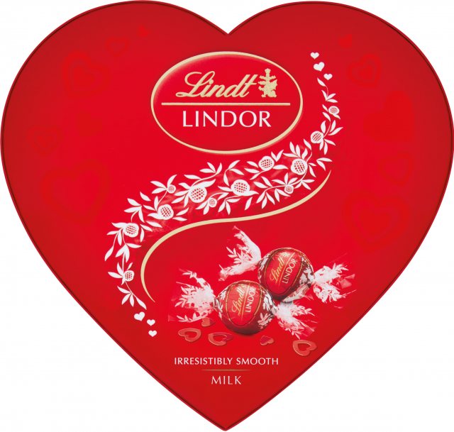 LINDT Lindt Lindor Milk Chocolate Heart 200g