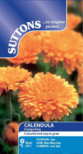 SUTTONS Suttons Calendula Orange King Seeds