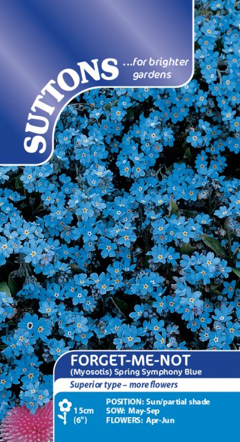 SUTTONS Suttons Forget Me Not Spring Symphony Blue Seeds