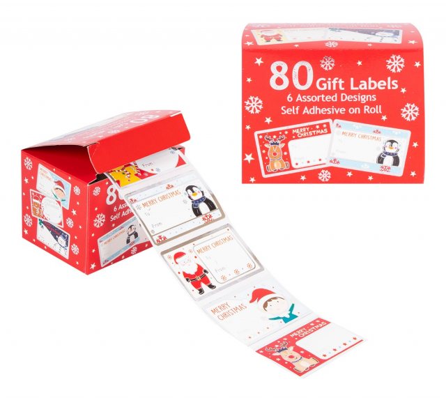 Christmas Gift Labels Cute 80 Pack