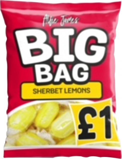 Big Bag Sherbet Lemons 125g