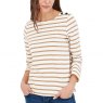 Joules Joules Aubree Tan Striped Top Size 10