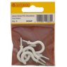 HOOKS CUP 25MM WHITE PVC SHOULDERED