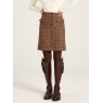 Joules Joules Avery Skirt Brown Houndstooth