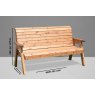 Charles Taylor  Charles Taylor Traditional 3 Seater Bench