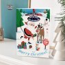 Personalised Bauble Christmas Card Little Princess