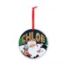 Personalised Bauble Christmas Card C