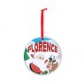 Personalised Bauble Christmas Card F