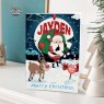 Personalised Bauble Christmas Card J